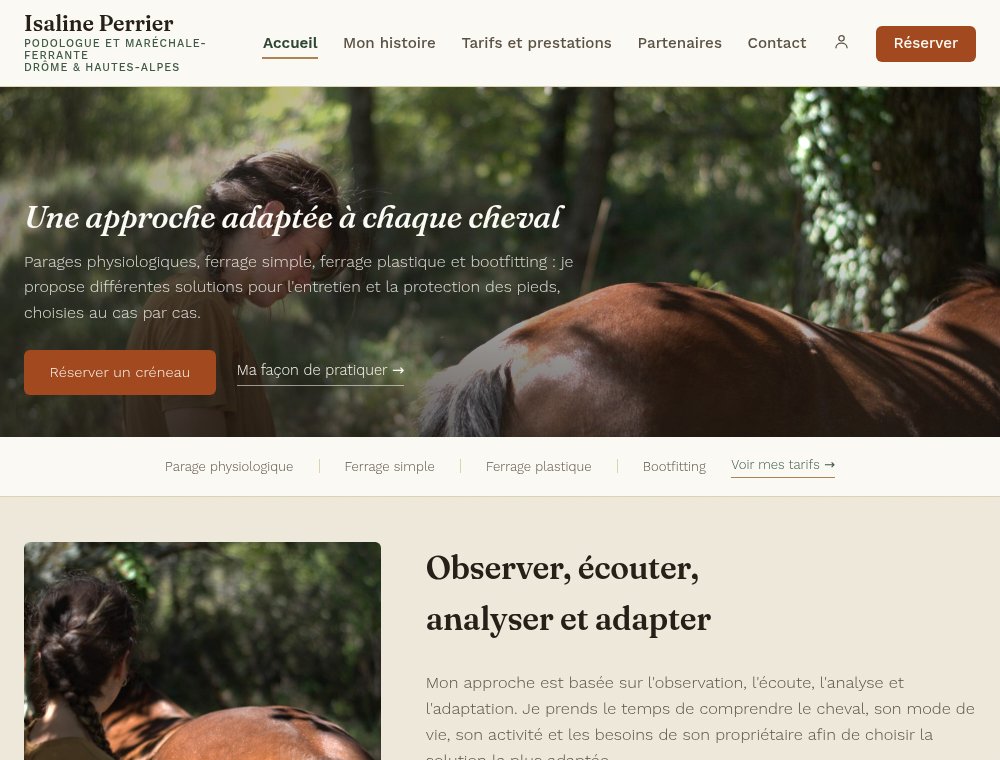 Site Isaline Perrier